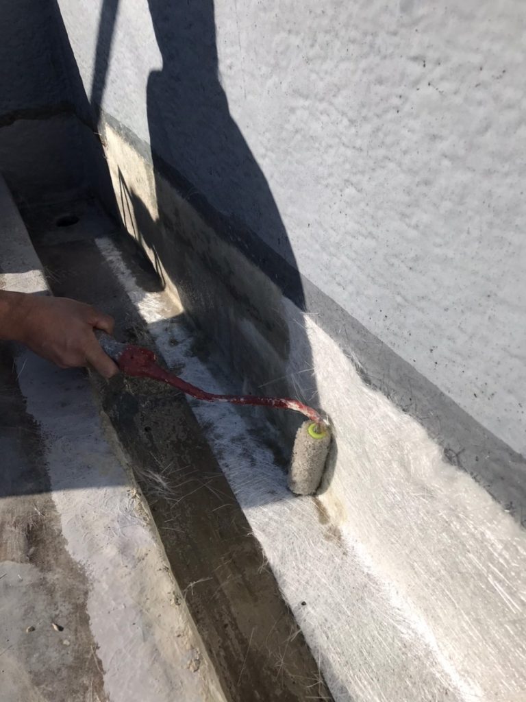FRP防水 ベランダ 工程